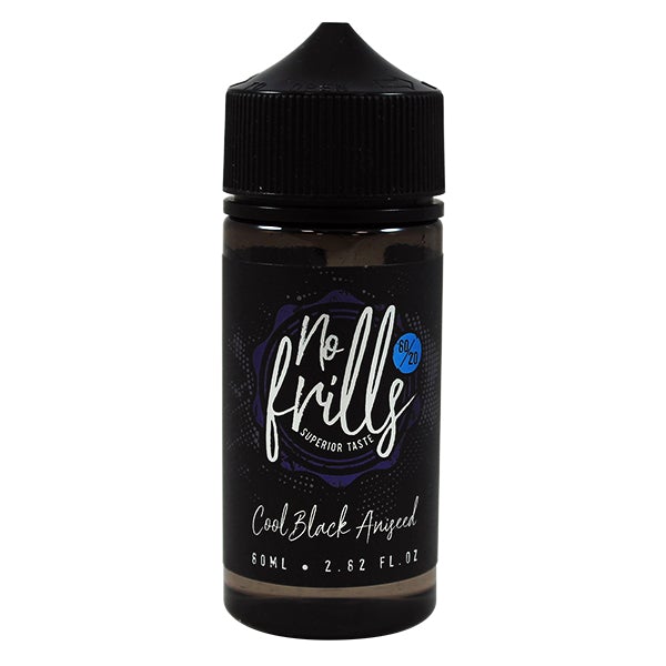 Cool Black Aniseed by No Frills 0mg 80ml Shortfill
