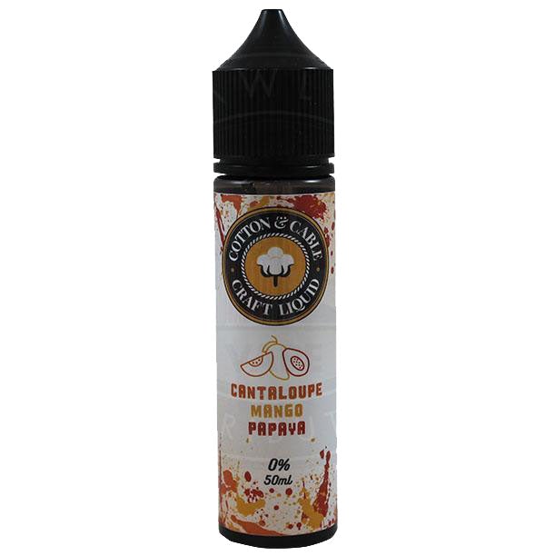 Cotton & Cable Fruits - Cantaloupe, Mango, Papaya 0mg 50ml Shortfill