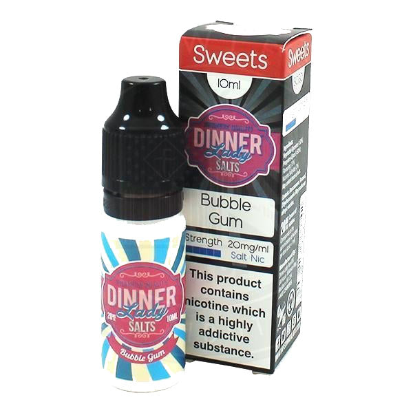 Dinner Lady Sweets- Bubblegum Salt Nic 10ml 10mg E-liquid