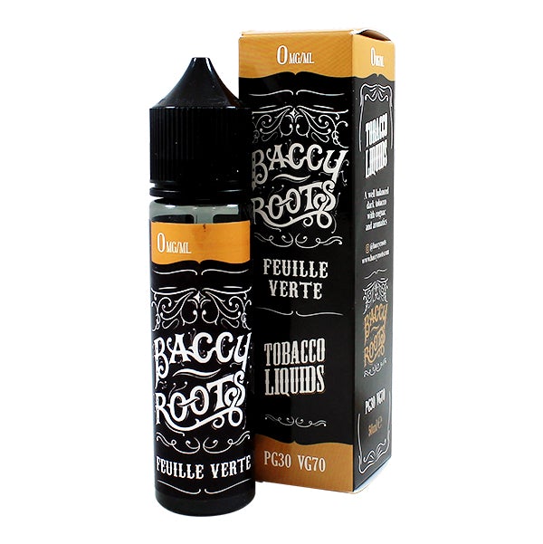 Baccy Roots Feuille Verte 0mg 50ml Shortfill