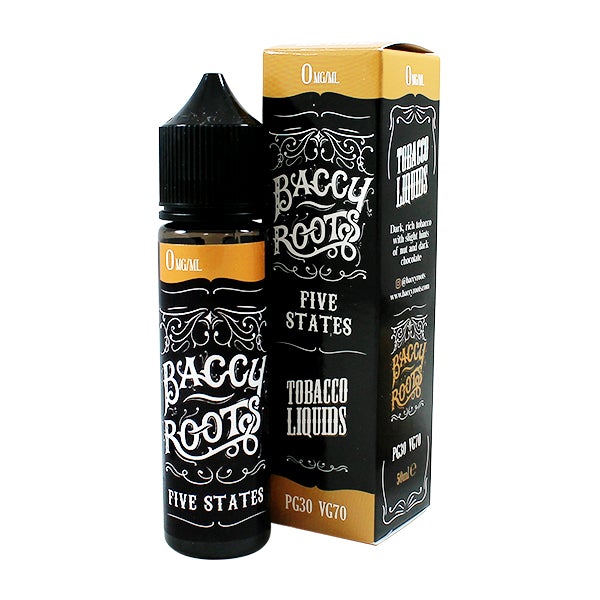 Baccy Roots Five States 0mg 50ml Shortfill