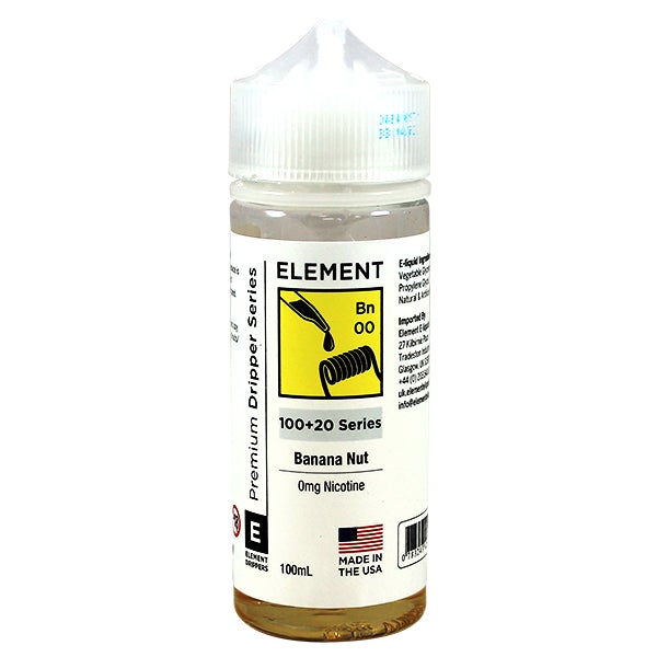 Element Eliquid Banana Nut 0mg 100ml Shortfill