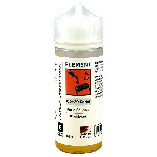 Element Eliquid Fresh Squeeze 0mg 100ml Shortfill