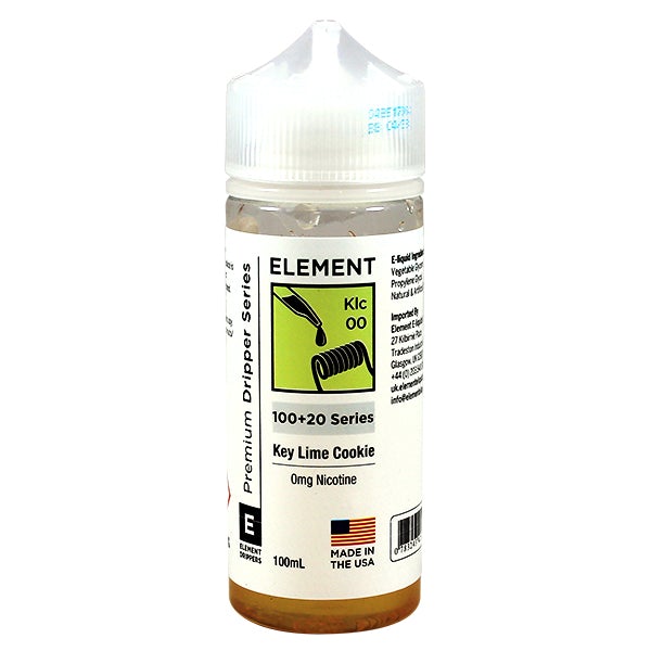 Element Eliquid Key Lime Cookie 0mg 100ml Shortfill