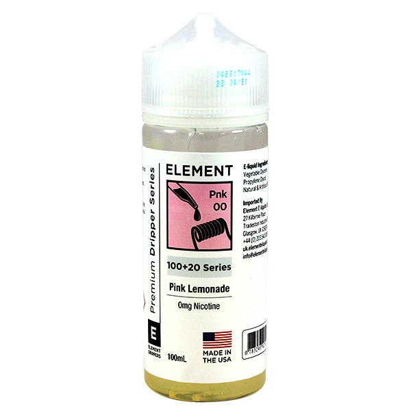 Element Eliquid Pink Lemonade 0mg 100ml Shortfill