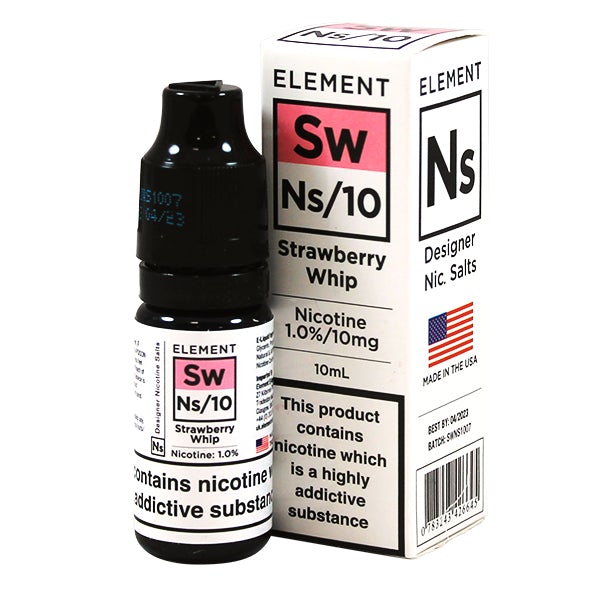 Strawberry Whip Nic Salt by Element Eliquid 10ml