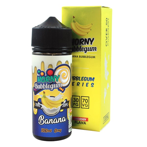 Horny Bubblegum Series Banana 0mg 100ml Shortfill