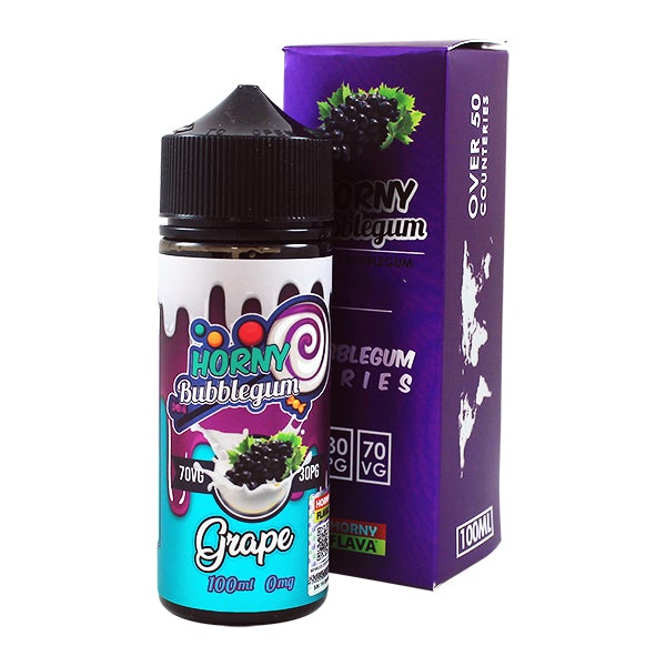 Horny Bubblegum Series Grape 0mg 100ml Shortfill