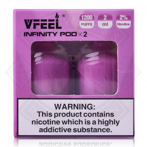 VFEEL Infinity Prefilled Pods 20mg Salt 2 Pack