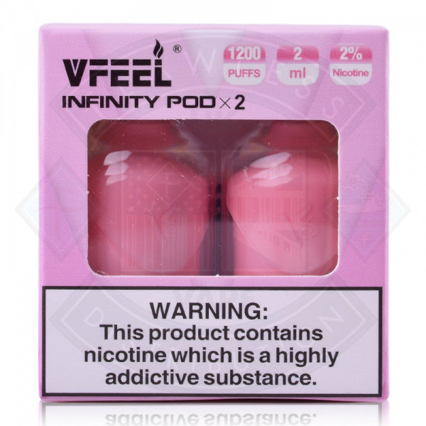 VFEEL Infinity Prefilled Pods 20mg Salt 2 Pack