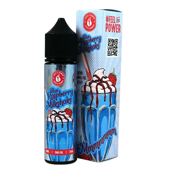 Juice N' Power Blue Raspberry Milkshake 50ml 0mg Shortfill