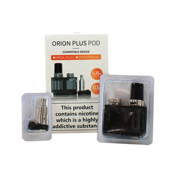Lost Vape Orion Plus Pod (0.25ohm Mesh coil & 0.5ohm Regular coil) 2 pack