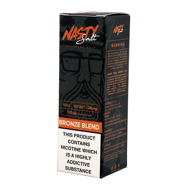 Nasty Juice Nasty Salt Bronze Blend 20mg 10ml e-liquid