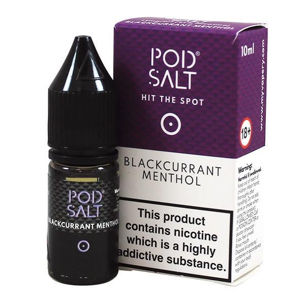 My Vapery Pod Salt Blackcurrant Menthol Nic Salt 20mg 10ml E-Liquid