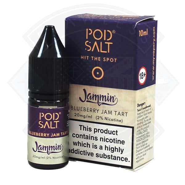 My Vapery Pod Jammin Blueberry Jam Tart Nic Salt 20mg 10ml E-Liquid