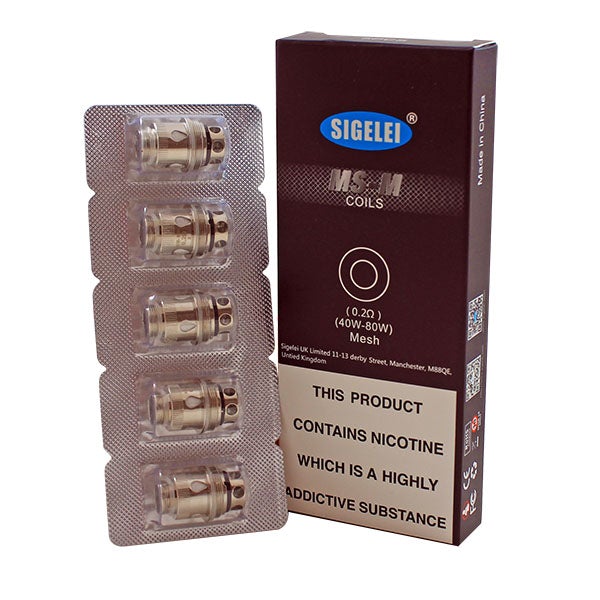 Sigelei MS-M Coil Mesh 5 Pack 0.2 Ohms