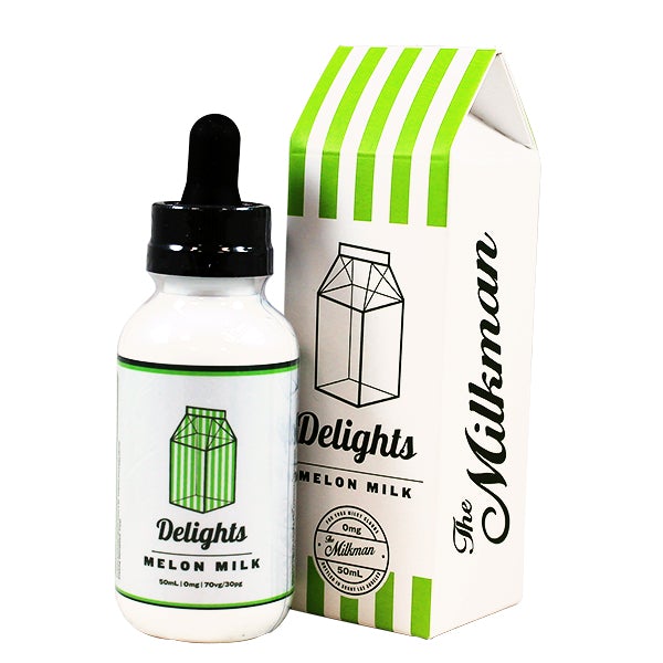 The Milkman Delights Melon Milk 50ml 0mg shortfill e-liquid