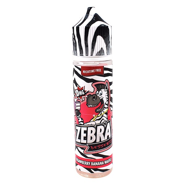 Zebra Dessertz - Strawberry Banana Waffle 0mg 50ml Shortfill